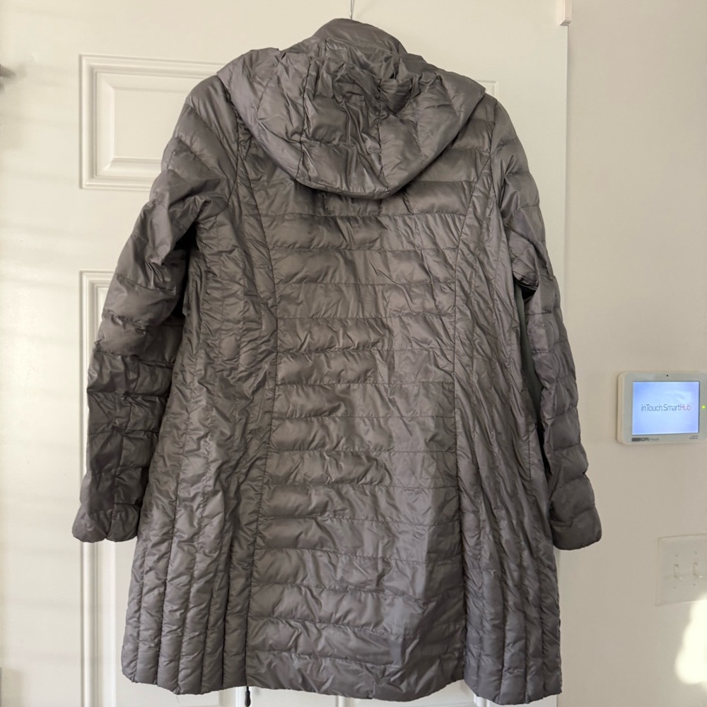 32 Degrees Women's Charcoal Hooded Puffer Jacket